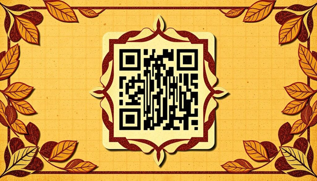 desain stiker QR Code tembakau