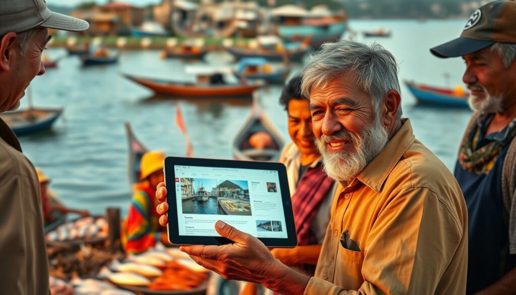 kolaborasi nelayan lewat platform digital